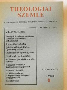 Amadeo Molnár - Theologiai Szemle 1988/6. [antikvár]