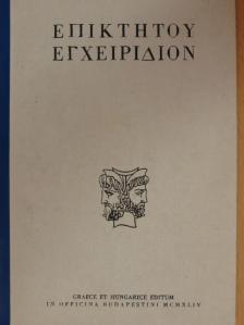 Epiktétos - Epiktétos kézikönyvecskéje [antikvár]