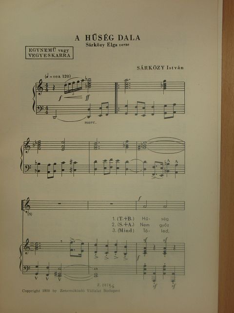 Sárközy Elga - A hűség dala [antikvár]