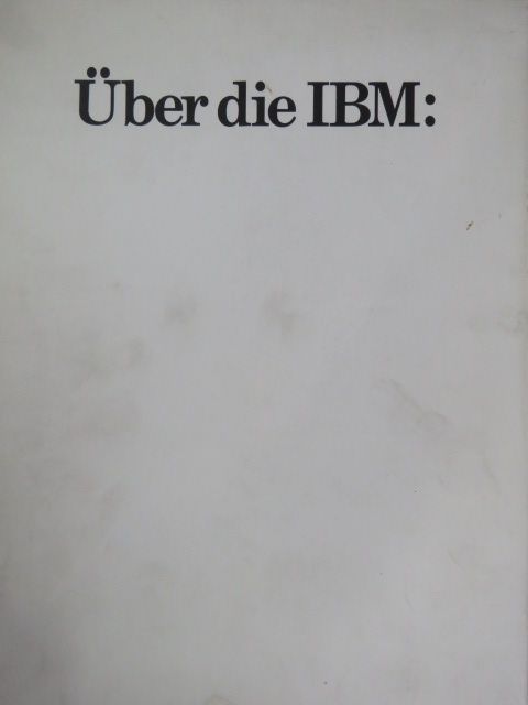 Über die IBM: [antikvár]