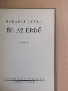 Barabás Gyula - Ég az erdő [antikvár]