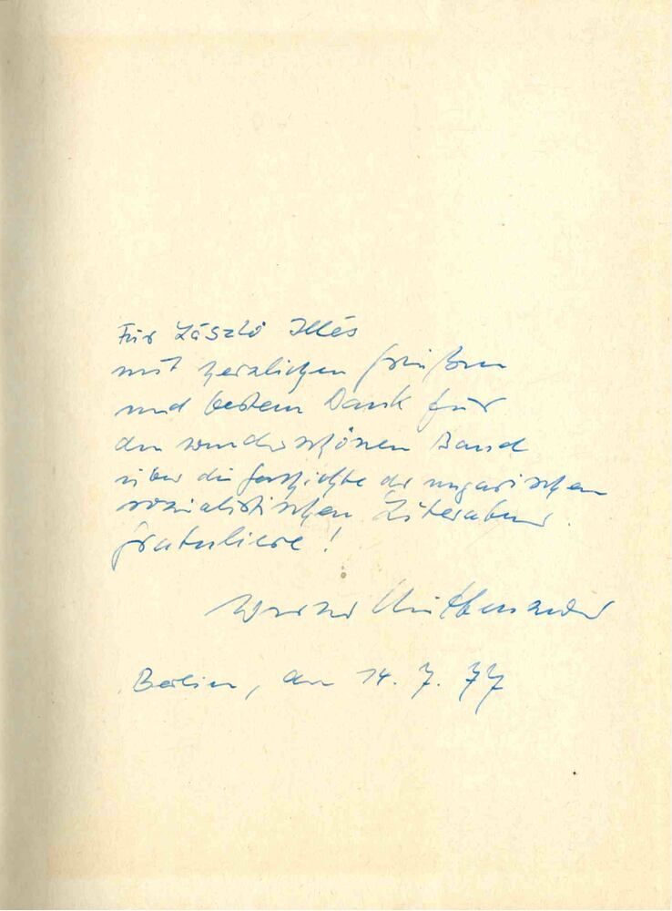 Werner Mittenzwei - Carl Meffert=Clément Moreau (dedikált) [antikvár]