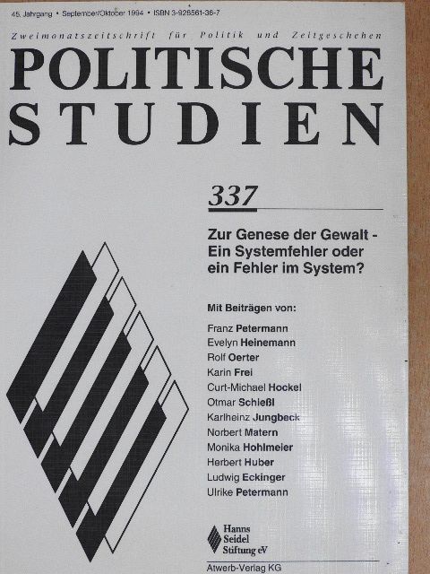 Evelyn Heinemann - Politische Studien September/Oktober 1994 [antikvár]