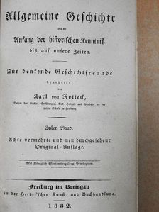 Karl von Rotteck - Allgemeine Geschichte I-II. (gótbetűs) [antikvár]