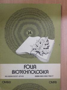 Fekete Sándor - Folia Biotechnologica 24. [antikvár]