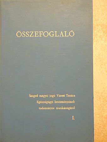 Dr. Bárdos József - Összefoglaló I. [antikvár]