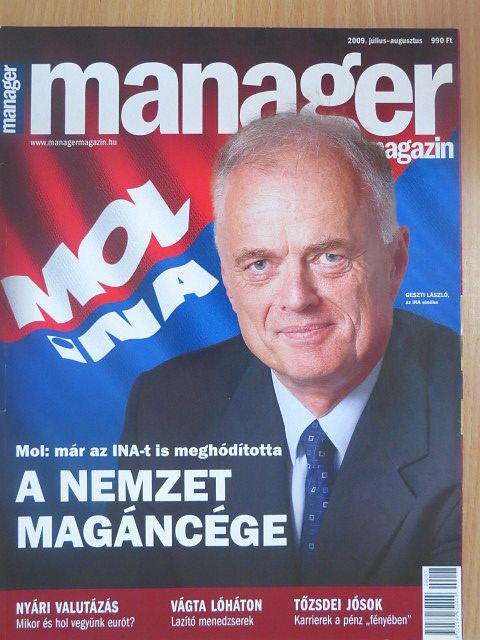 Beke Dávid - Manager Magazin 2009. július-augusztus [antikvár]
