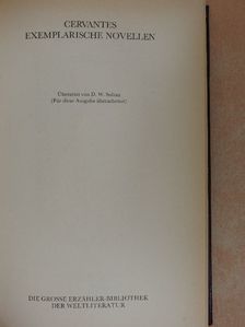 Miguel de Cervantes - Exemplarische Novellen [antikvár]