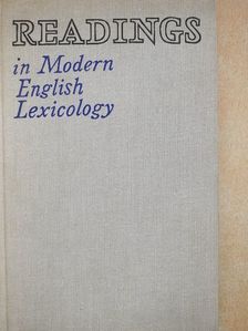 J. R. Firth - Readings in Modern English Lexicology [antikvár]