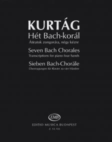 KURTÁG GYÖRGY - HÉT BACH-KORÁL ÁTIRATOK ZONGORÁRA, NÉGY KÉZRE