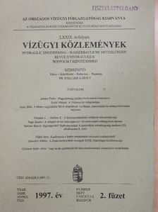 Domokos Miklós - Vízügyi Közlemények 1997/2. [antikvár]