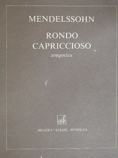 Mendelssohn - Rondo Capriccioso zongorára [antikvár]