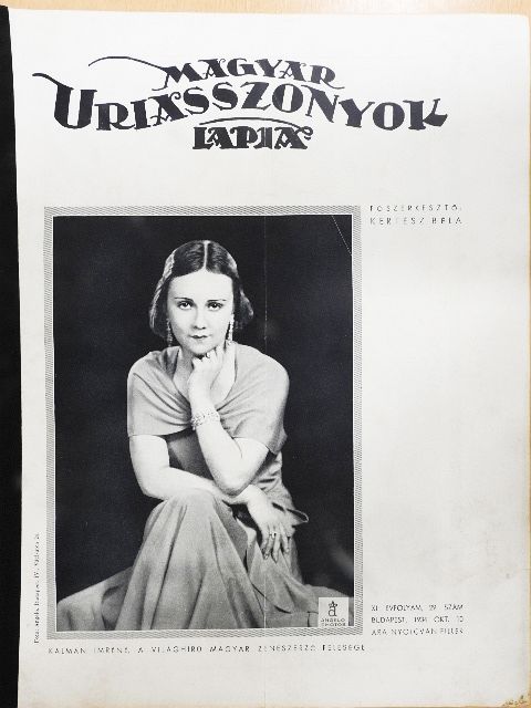 Lázár István - Magyar Uriasszonyok Lapja 1934. október 10. [antikvár]