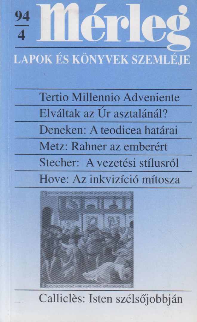 Boór János (főszerk.) - Mérleg 1994/4. [antikvár]