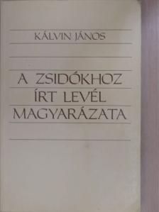 Kálvin János - A zsidókhoz írt levél magyarázata [antikvár]