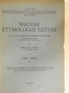 Gombocz Zoltán - Magyar etymologiai szótár XIII. (töredék) [antikvár]