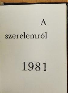 A szerelemről (minikönyv) [antikvár]
