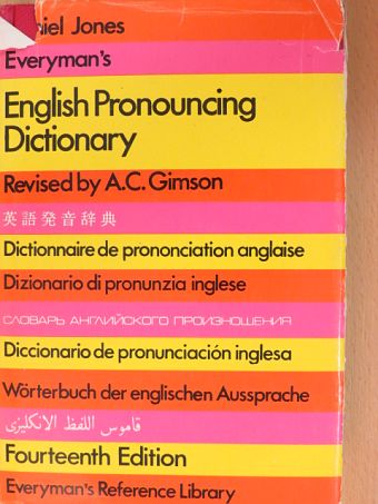 Daniel Jones - Everyman's English Pronouncing Dictionary [antikvár]