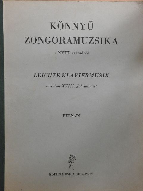 Chr. Fr. Schale - Könnyű zongoramuzsika a XVIII. századból [antikvár]