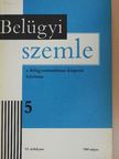 Agócs István - Belügyi Szemle 1968. május [antikvár]