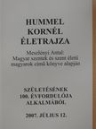 Hummel Kornél életrajza [antikvár]