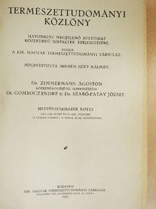 Aujeszky L. - Természettudományi Közlöny 1941. január-december/Pótfüzetek a Természettudományi Közlönyhöz 1941. január-december [antikvár]