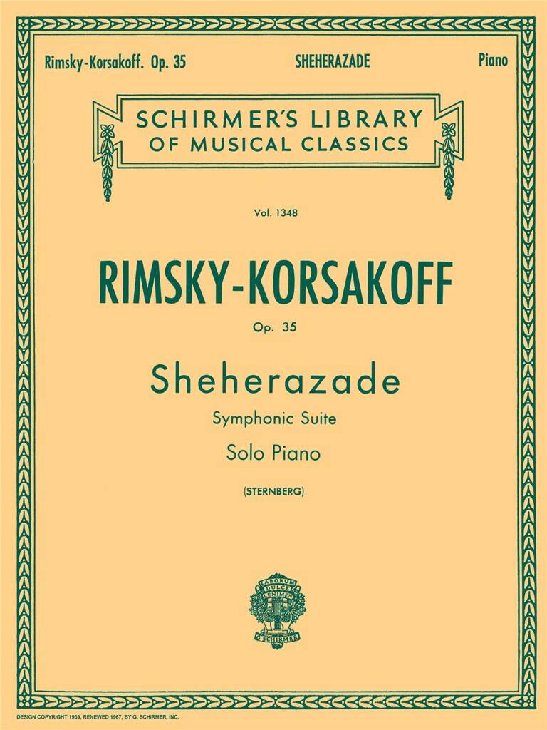 RIMSZKIJ-KORSZAKOV (RIMSKY-KORSAKOFF) - SHEHERAZADE. SYMPHONIC SUITE OP.35, SOLO PIANO (STERNBERG)