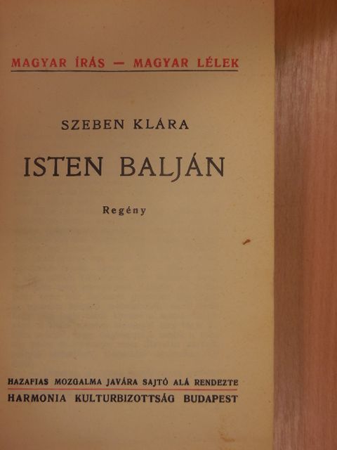 Szeben Klára - Isten balján [antikvár]