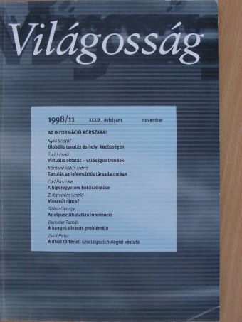 Carl Raschke - Világosság 1998. november [antikvár]