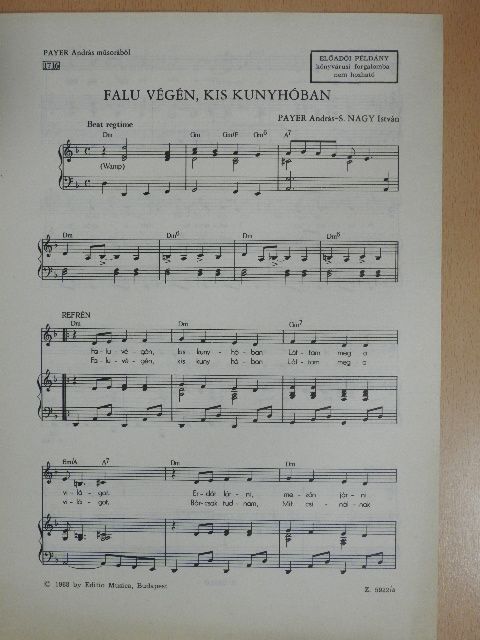 Payer András - Falu végén, kis kunyhóban [antikvár]
