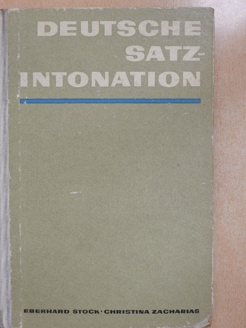 Christina Zacharias - Deutsche Satzintonation [antikvár]