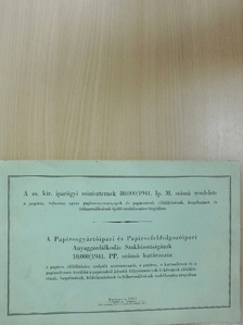 Dr. Varga József - A m. kir. iparügyi miniszternek 80.000/1941. Ip. M. számú rendelete [antikvár]