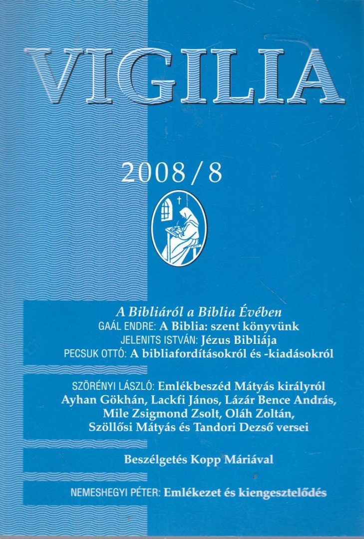 Lukács László - Vigilia 2008/8 [antikvár]