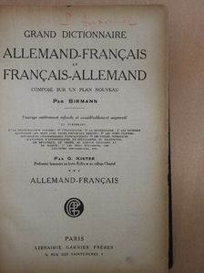 Birmann - Grand Dictionnaire Allemand-Francais et Francais-Allemand [antikvár]