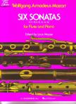 MOZART, W,A, - SIX SONATAS (KV 10, 11, 12, 13, 14, 15) FOR FLUTE AND PIANO EDITED BY LOUIS MOYSE