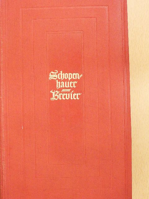 Schopenhauer Brevier (gótbetűs) [antikvár]