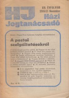 Leveles László - Házi jogtanácsadó 1985/11. [antikvár]