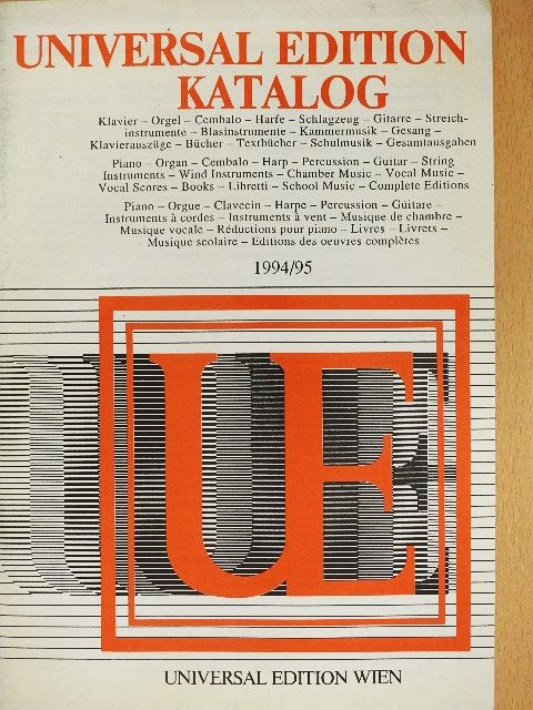 Universal Edition Katalog 1994/95 [antikvár]