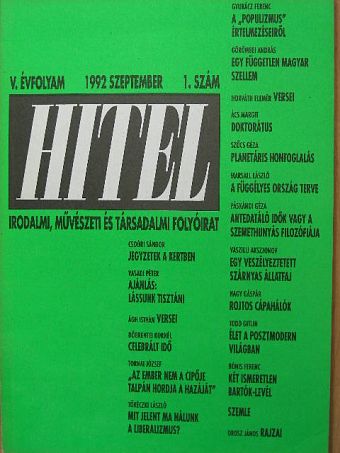 Ács Margit - Hitel 1992. szeptember [antikvár]