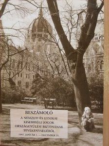 Beszámoló a nemzeti és etnikai kisebbségi jogok országgyűlési biztosának tevékenységéről 1997 [antikvár]