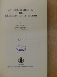 An Introduction to the Pronunciation of English [antikvár]