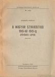 Szakáts Károly - A magyar színikritika 1945-től 1949-ig (fővárosi lapok) [antikvár]