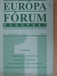 Bozzai Rita - Európa fórum 1997/1 [antikvár]