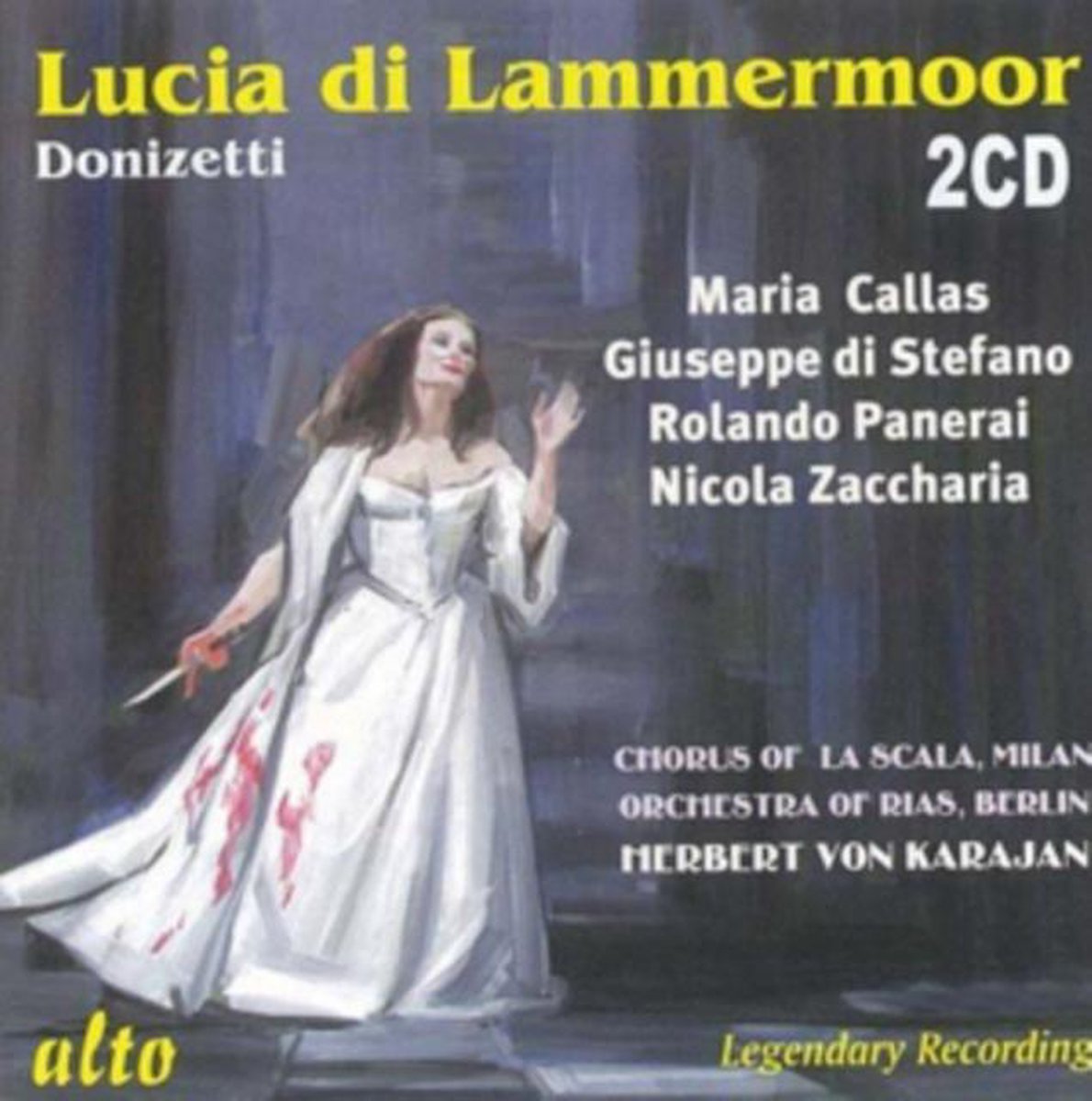DONIZETTI - LUCIA DI LAMMERMOOR 2CD KARAJAN, CALLAS, DI STEFANO, PANERAI, ZACCHARIA