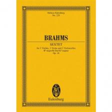 BRAHMS... - SEXTET FOR 2 VL.2 VA.AND 2 VCELLO B-DUR OP.18 TASCHENPARTITUR