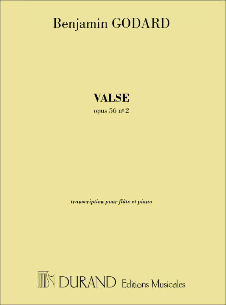 GODARD, BENJAMIN - VALSE OPUS 56 NO. 2 TRANSCRIPTION POUR FLUTE ET PIANO