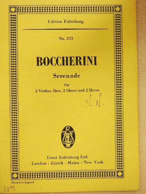 Luigi Boccherini - Serenade [antikvár]