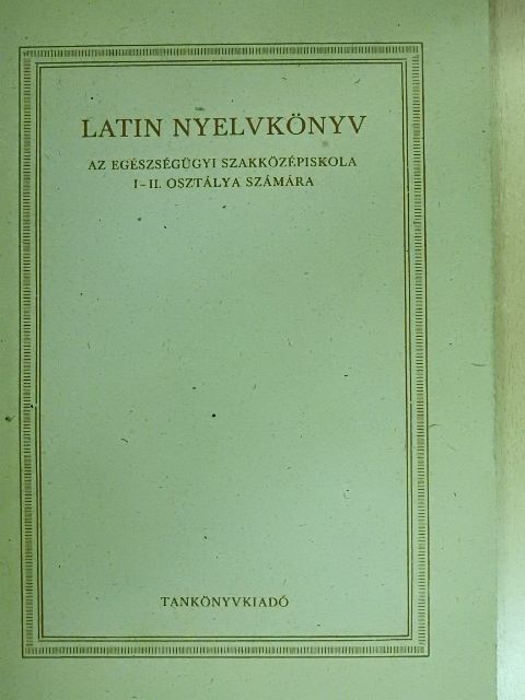 Dr. Banó István - Latin nyelvkönyv [antikvár]