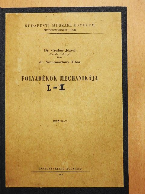 Blahó Miklós - Folyadékok mechanikája  [antikvár]