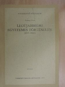 Polányi Imre - Legújabbkori egyetemes történelem (1917-1945) [antikvár]